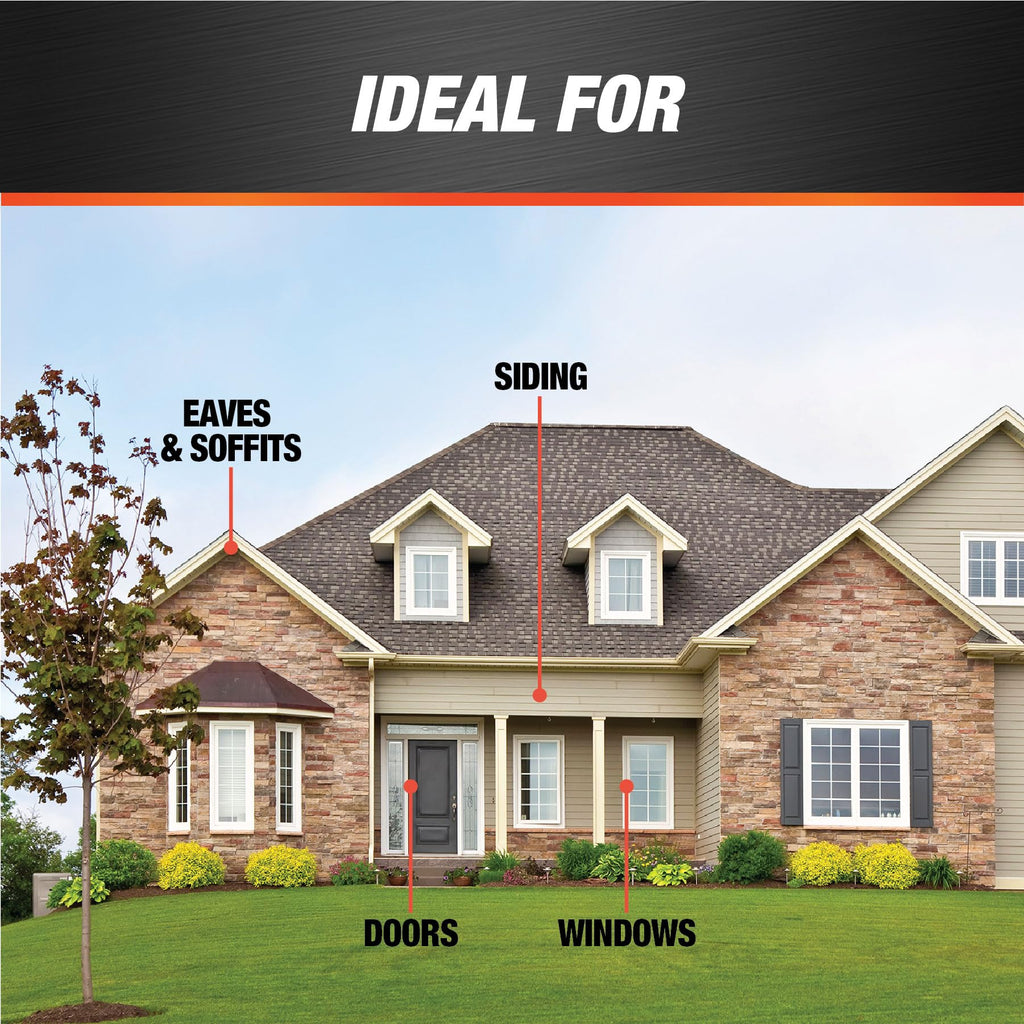 DAP Dynaflex Ultra Advanced Exterior Sealant, Light Gray, 10.1 Oz (7079818219) (Pack of 12)