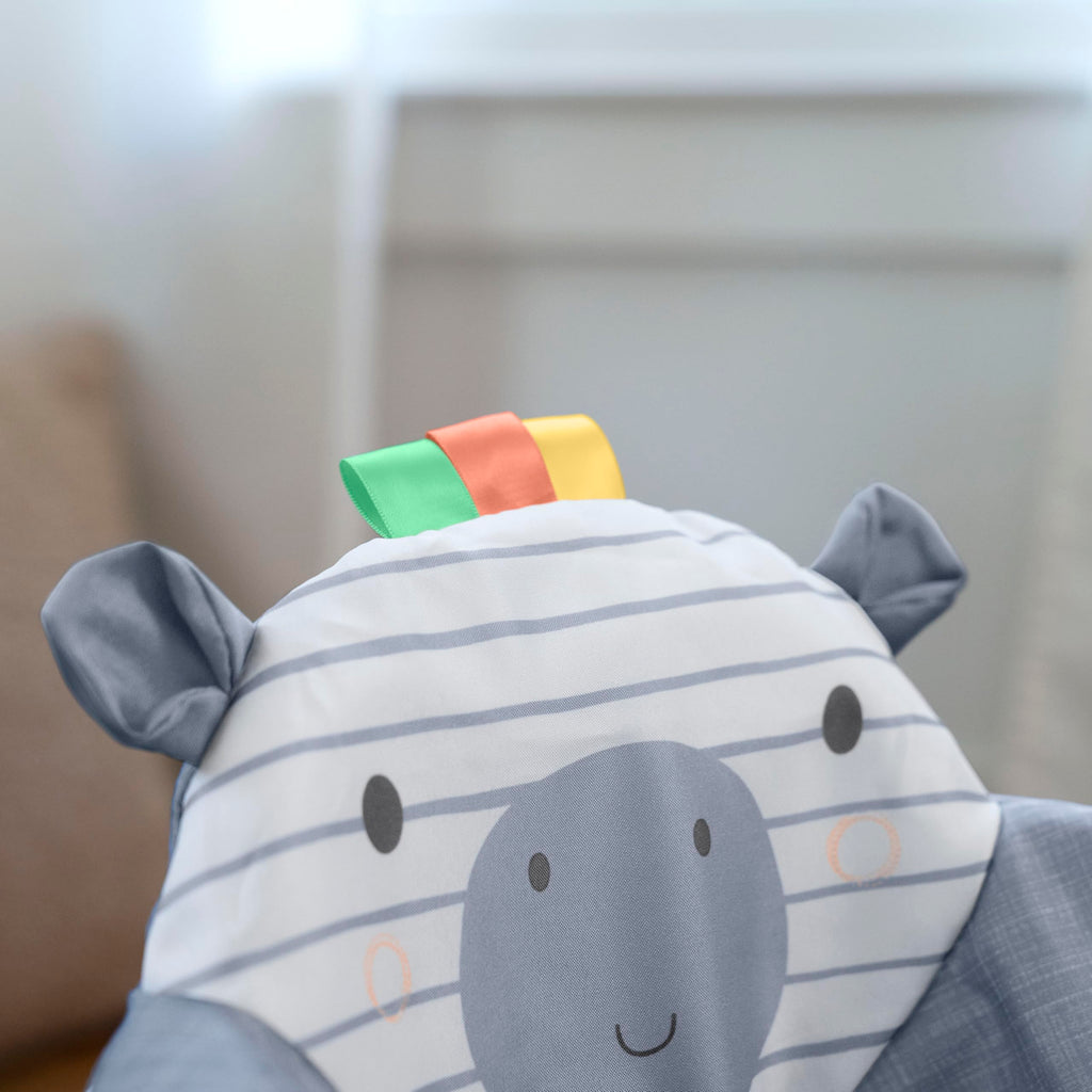 Ingenuity Smooth Strides Activity Baby Walker - Chambray, Developmental Walker, 3 Adjustable Heights, Toys Included, 6M-12M