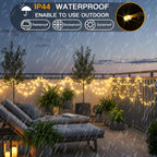 suddus String Lights Indoor Plug in 200 LED Christmas Lights Warm White