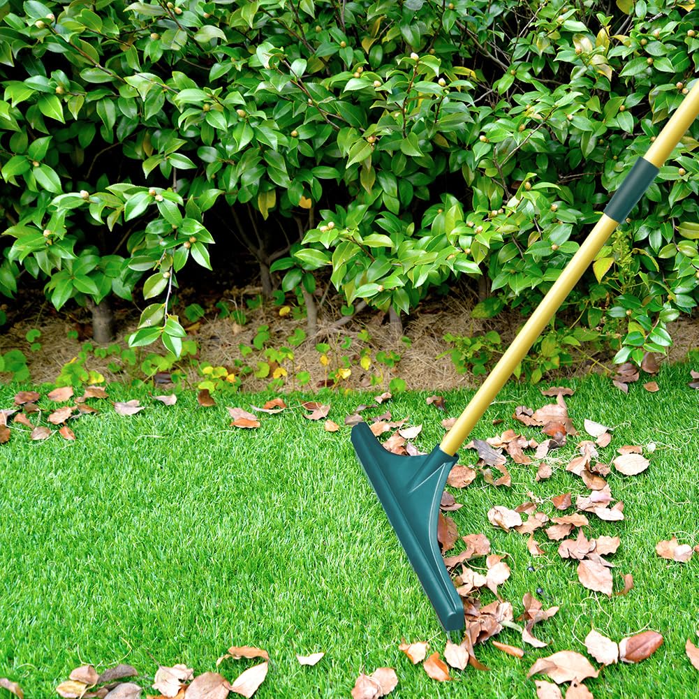 Artificial Turf Rake, Leaf Rake, Carpet Rake, - 2026 New 3-in-1 Garden Rakes with Adjustable 32 to 50 Inches Handle Steel for Artificial Fake Grass Lawn Leaf Removal, Pet Hair Removal