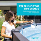 Intex Krystal Clear Saltwater Pool Chlorine System for Above Ground Pools up to 2,200 Gallons, Pool Cleaner with Automatic Timer and Self Cleaning