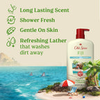 Old Spice Cleansing Body Wash for Men, 24/7 Shower Fresh with Lasting Scent, Cleanse & Refresh, Gentle on Skin, Vitamin B3, Fiji with Palm Tree + Coconut Scent, 30 oz (Pack of 4)