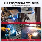 ARCCAPTAIN Flux Core Welding Wire .030, E71T-GS Mig Welding Wire 2-Pound Spool Gasless Mild Carbon Steel Compatible With Lincoln Miller Forney Harbor Welder
