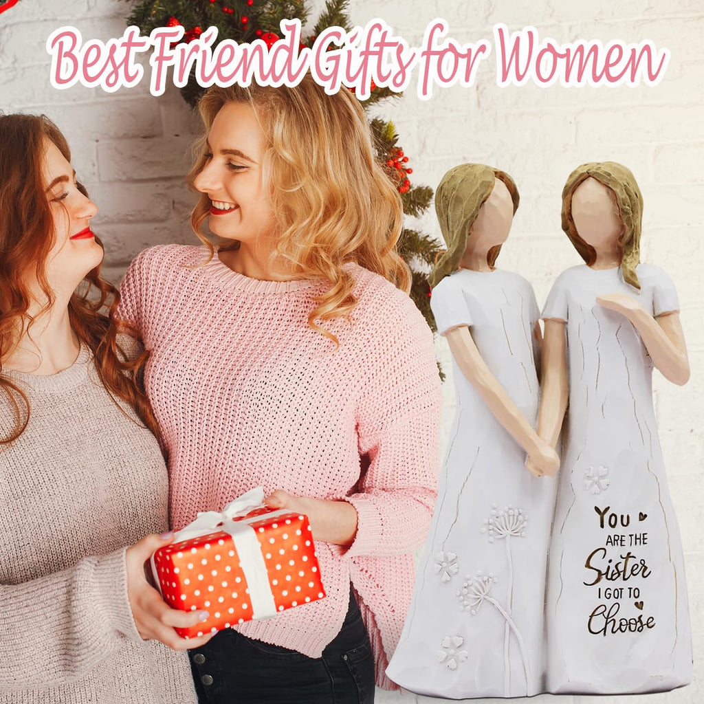 BORLESTA Best Friend Birthday Gifts for Women,Sister Figurines