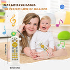 Baby Remote Control Toy - Baby Musical Toys, Early Number Learning in 3 Languages (English, Spanish & French), Preschool Boys Girls Toys Gift 6, 12, 18 Months.