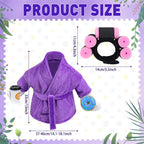 Ueyben Lady Porch Goose Outfits, Porch Goose Robe and Curlers Bathrobe