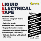 STAR BRITE Liquid Electrical Tape - Black, Flexible Electrical Insulation