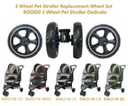 ROODO 3 Wheel Pet Stroller Dedicate Wheel Set,Original,Fast disassembly,Replacement and Installation,No Additional Tools are Required