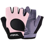 ATERCEL Weight Lifting Gloves Full Palm Protection, Workout Gloves for Gym, Cycling, Exercise, Breathable, Super Lightweight for Men and Women(Pink, M)