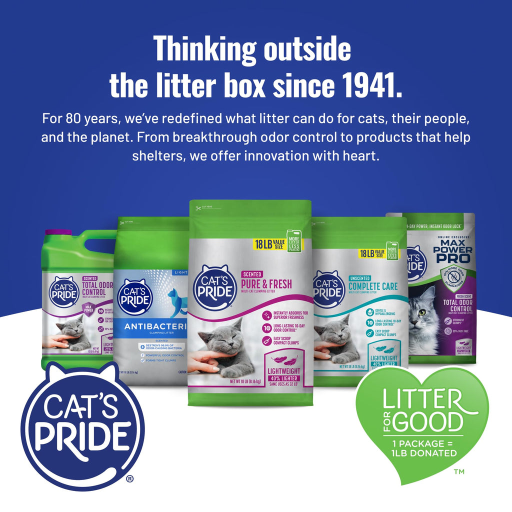 Cat's Pride UltraClean Low Tracking Powerful Clumping Litter Unscented 15lb