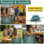 3 Pack 72 Gallon leaf collector bag lawn bags,leaf bags Heavy duty reusable,Gardening gloves included,Suitable for camping, yards, and recycling; can Cleaning debris, leaves, grass clippings