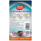 Simple Solution Female Dog Diapers, Disposable Dog Diapers, L/XL, 30 Count