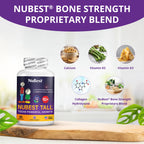 NuBest Tall 10+ - Advanced Bone Strength Formula - Supports Immunity, Healthy Development & Optimal Wellness - for Children (10+) & Teens Who Drink Milk Daily | Pack 3 | 3 Months Supply