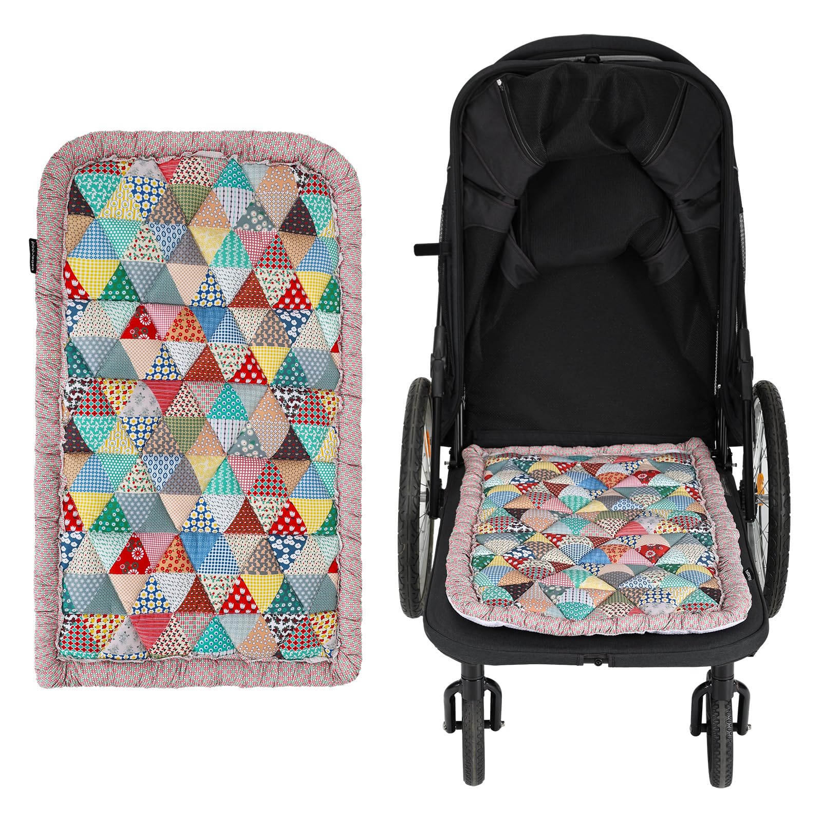 Beberoad Large Pet Stroller Single-Sided Pad - Warm and Non-Slip Mat, R8 Special Pet Stroller Seat Cushion, Comfortable and Soft
