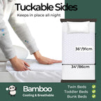 Hygge Sheets®️ Organic Washable Incontinence Bed Pads with Tucks - 100% Waterproof Reusable Mattress Protector Underpads - Rayon derived from Bamboo - Twin