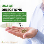 Afiyah Organic - Premium Quality Costus Igneus (Insulin Plant) Capsules - Easy to Swallow 240 Veggie Capsules (2 Month Supply) - Made in the USA - Including Complete Health Support Program