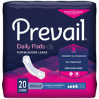 Prevail Incontinence Bladder Control Pads for Women, Moderate Absorbency, Regular Length, 180 Count (packaging may vary)