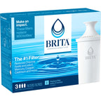Brita Original Replacement Water Filter, Pitchers and Dispensers, 3 Pack