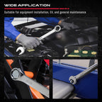 30-Piece Combination Wrench Set - Open End Wrench Set with Organizer Professional 12 Point Wrench Kit Tool for Mechanic Garages Workshops 1/4'' to 1'' & 8-22mm