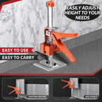 Labor Saving Arm Jack Handle 2 Pack, Construction Jack, Wall Tile Locator, Multi Function Height Adjustment Lifting Device, Door Panel Lifting Cabinet, Raised 10 in, Pair Dynamic Load 400 LB