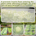 Woanger 3 Pack 6 x 3 x 2 ft Heightening Garden Netting for Raised Beds Plant Covers Garden Protection Fine Mesh Bird Netting with Drawstring for Protection Seedlings Vegetable Plant(77" x 41" x 25")
