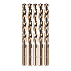 amoolo 3/8" Cobalt Drill Bit(5Pcs), M35 HSS Metal Drill Bit Set for Hard Metal, Stainless Steel, Cast Iron