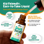 Juneno Speech Therapy Drops - Support Supplement for Kids with Communication Delay Language Brain Development Cognitive Function - Zeolite Vitamins B12 D3 C for Daily Wellness - Sugar Free Gluten-free