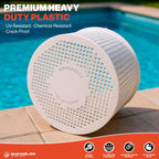Swimables Pool Skimmer Basket for Inground Pool Compatible with Hayward Skimmer Basket and Pool Filter Basket SP1082CA | Built-in Brass Weight | 316 Stainless Steel Handle & Convenient Rubber Grip