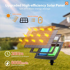addlon 198FT(192+6) Solar String Lights Outdoor Waterproof, 96+8 LED Shatterproof Bulbs with Remote, Dimmable Brightness & 3 Modes, Solar Powered Patio Lights for Garden,Deck,Backyard,Wedding,Camping