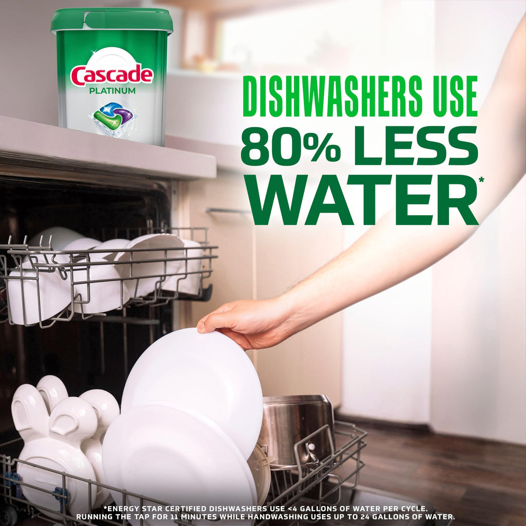 Cascade Platinum Dishwasher Pods, Dishwasher Detergent, Dish Detergent Soap, Fresh, 71 count