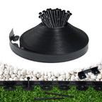 Landscape Edging Border 100 FT 2 Inch Tall with 180 Spikes, Plastic Edging for Landscaping, Garden Edging Border, Flower Bed, Paver and Lawn Edging Border, Black