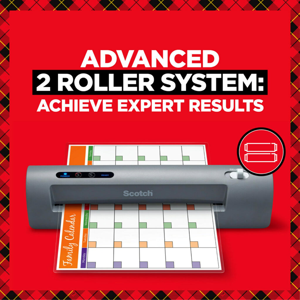 Scotch Thermal Laminator, 2 Roller System for a Professional Finish, Use for Home, Office or School, Suitable for use with Photos (TL901X)