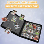 Foalgo Trading Card Binder, Card Collection Binder Album Folder with 720 Side Loading Pockets, 12 Pocket Trading Card Album Folder for TGC,MTG, Baseball Cards, Yugioh