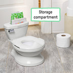 Ingenuity My Size Potty Pro 2-in-1 Potty Training Toilet, Floor Potty with Removable Potty Seat for Standard Toilets, Realistic Flushing Sound, for Toddlers Ages 18+ Months, Up to 50 lb