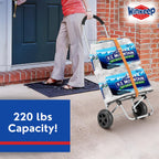 Shopping Cart, Super Loading Grocery Trolley, 220 lbs Capacity, Foldable Cart with Extra Large Black Shopping Bag Portable Grocery Utility Cart With Adjustable Bungee Cord