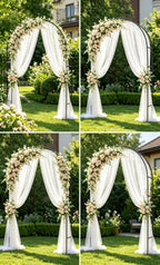 1. GO Steel Garden Arch, 7'8" High x 4'5" Wide, Garden Arbor for Various Climbing Plant, Outdoor Garden Lawn Backyard