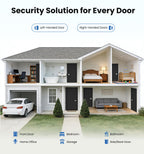 Veise Single Cylinder Deadbolt Lock, Easy Installation Keyed One Side with Thumb Turn Inside, Security Door Lock for Front Entry & Garage Door, Heavy Duty, Brushed Nickel