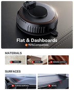 Miracase for MagSafe Car Mount[3800gf Strong Magnet & 90+LBS Suction Base]Magnetic Phone Holders for Your Car, 360° Adjustable Dashboard &Windshield Mount with Adhesive Suction Cup for All Smartphones