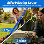 Pvirbravoo Sapling Puller Tool - Heavy Duty Tree Root Puller for ¼ to 2" Woody Stems | Fully Uproots Trees & Shrubs | Ergonomic Garden Tool for Landscaping, Farming, Forestry
