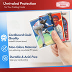 Cardboard Gold - 35pt Top Loaders for Cards - 200 Count - Premium 3x4 Inch Trading Card Toploaders - Protect Your Baseball and Sports Cards with These Crystal Clear Hard Plastic Sleeves Protectors