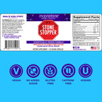 Moonstone Stone Stopper Capsules, Kidney Stone Prevention, Calcium Oxalate Protector, Alkali Citrate Support Supplement, Developed by Urologists to Support Kidney Health, 90 Day Supply (360 Count)
