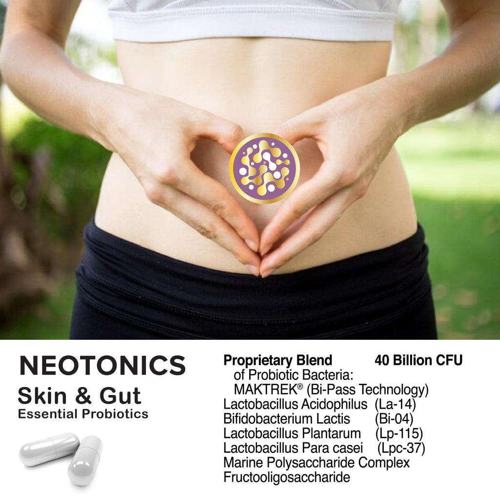 Official... 5 Pack Neotonics Skin and Gut Essential, Neotonics Skin & Gut, Neotonics Advanced Formula Skin Gut, Neotonics Review Neo Tonics Skin and Gut Health Supplement Pills, Neotronics (300 Caps)