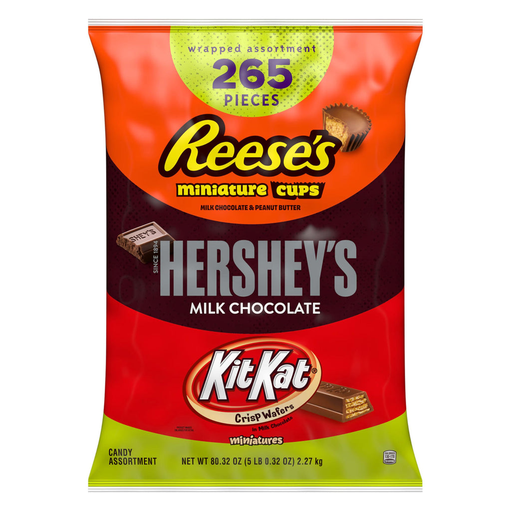 Hershey's Assorted Chocolate Halloween Candy Bulk Variety Pack, 80 oz