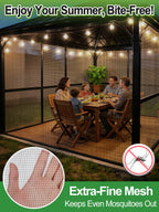 10x20ft PP Nanocomposite Garden Netting - Keep Bugs Out, Mosquito Net for Patio, Bird Barrier Mesh Screen for Balconies Outdoor Plants Vegetables Raised Beds, 33% Shade Rating