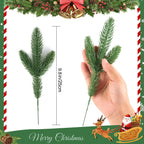 Hananona Artificial Pine Branches, 50 Pcs Christmas Greenery Stems