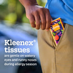 Kleenex On-The-Go Facial Tissues, 72 On-The-Go Packs (3 Trays of 24 Packs), 10 Tissues per Box (720 Total), 3-Ply, Packaging May Vary