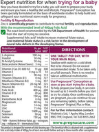 Vitabiotics Pregnacare Before Conception tryling for a baby 30 Tablets