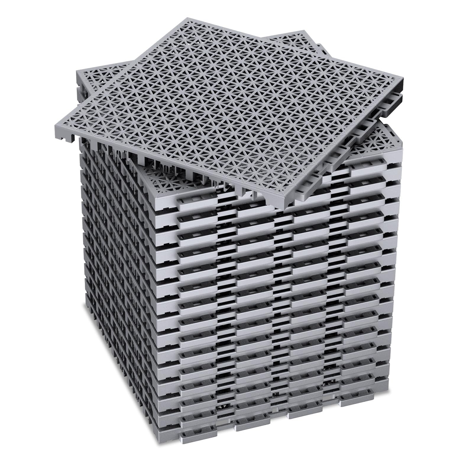 16 PCS Modular Interlocking Cushion Interlocking Floor Tiles with Hole