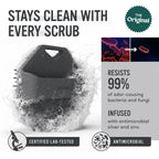 Sud Scrub Antimicrobial Silicone Body Scrubber, Exfoliating Shower Scrubber for Sensitive Skin, Eco Friendly Silicone Body Brush