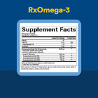 Natural Factors RxOmega-3 - Brain & Heart Health Support - Eye Health Supplement with EPA & DHA - Natural Supplement with Omega-3 Fatty Acids - 120 Softgels (90 Servings)